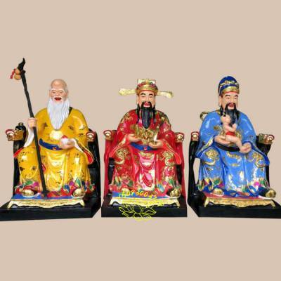 工廠一手直銷福祿壽神像 福星、祿星、壽星玻璃鋼工藝品的互聯網銷售新趨勢